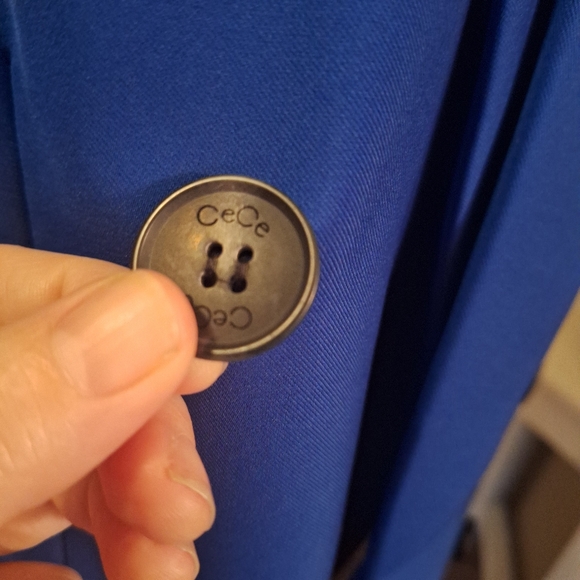 NWOT CeCe royal blue blazer PRISTINE oversized sz 6 - Picture 10 of 16